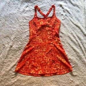 My Michelle | Orange and Yellow Floral Dress
